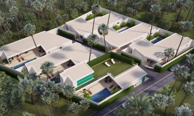 A new 6 luxury villas project for sale.
