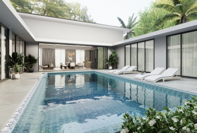 Brand new villa ready to move in on Bang Tao, 10 minutes from the beach