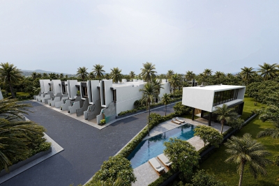 Presale of new modern villas and townhouses with swimming pool in Bang Tao