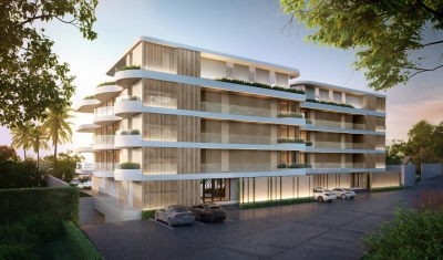 The luxury apartment complex in Rawai