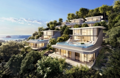 Villa with panoramic pool and sea view just 600 meters from Kata Beach