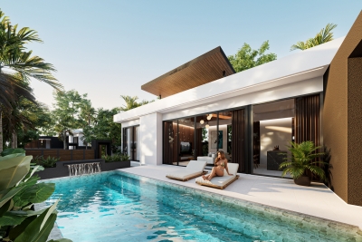 Modern residences in Phuket: villas and townhouses with private pool at Bang Tao Beach