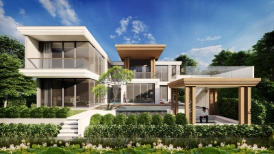 Luxury two-storey 4-bedroom villas on Bang Tao Beach